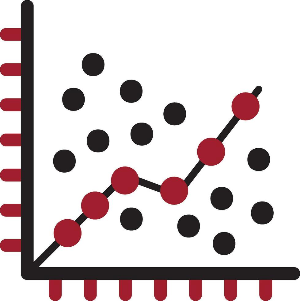 linear Regression Vektor Symbol