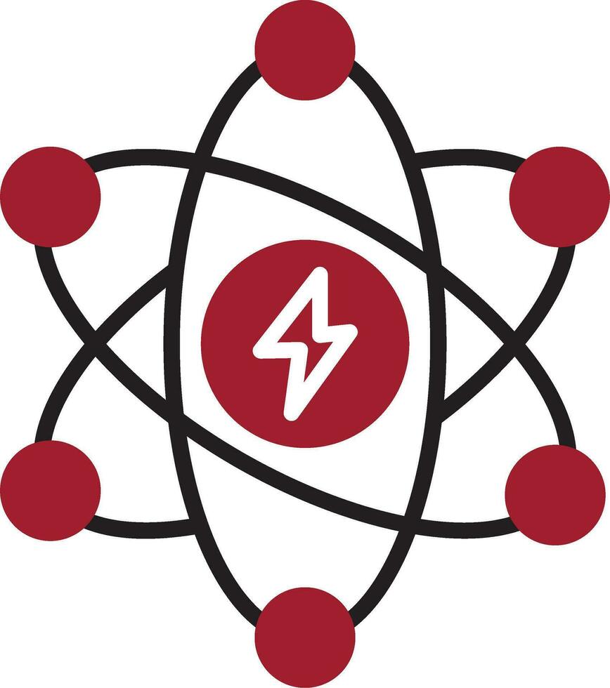 atomar Energie Vektor Symbol