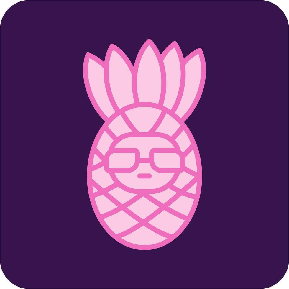 Ananas-Vektor-Symbol vektor