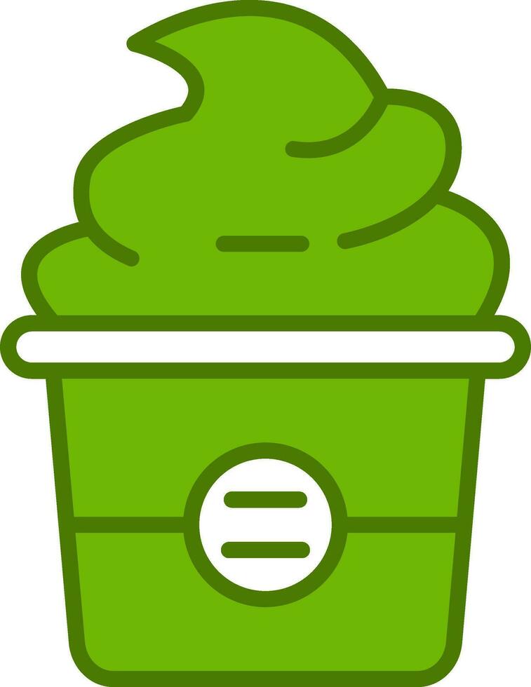 Cupcake-Vektor-Symbol vektor