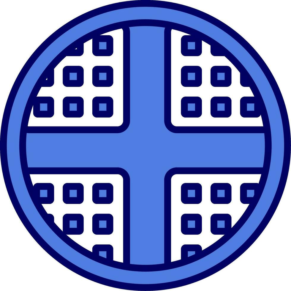 Waffel-Vektor-Symbol vektor