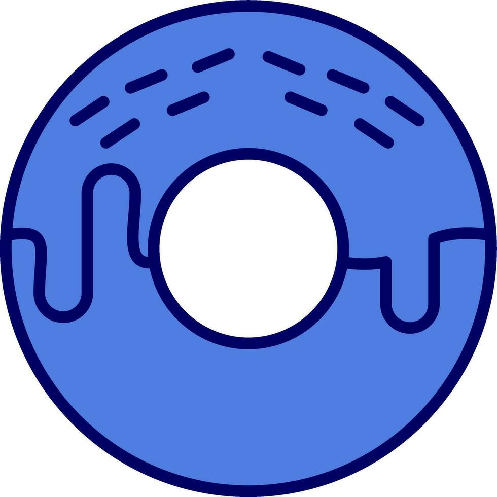 Donut-Vektor-Symbol vektor