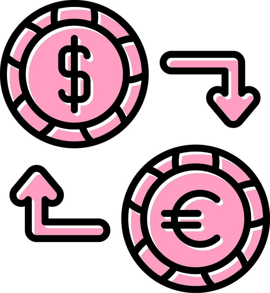 Währungsumtausch-Vektor-Symbol vektor
