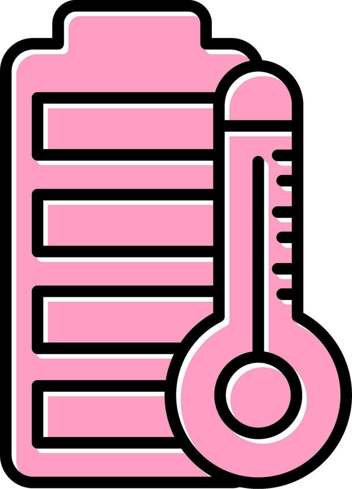 Batterie Temperatur Vektor Symbol