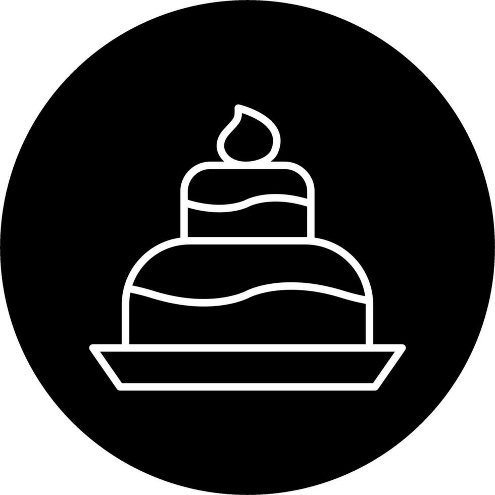 bröllopstårta vektor ikon