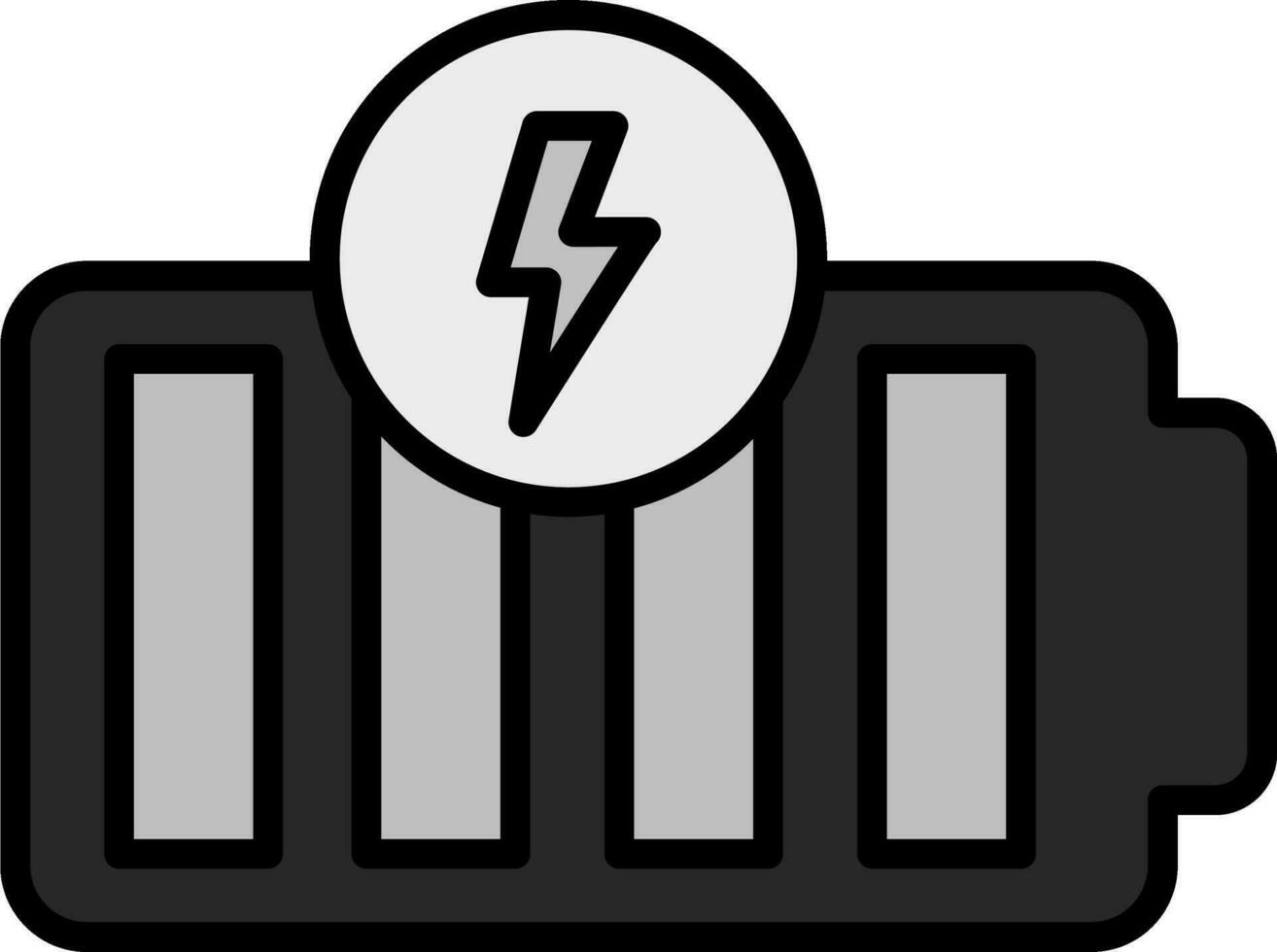 Vektorsymbol für volle Batterie vektor