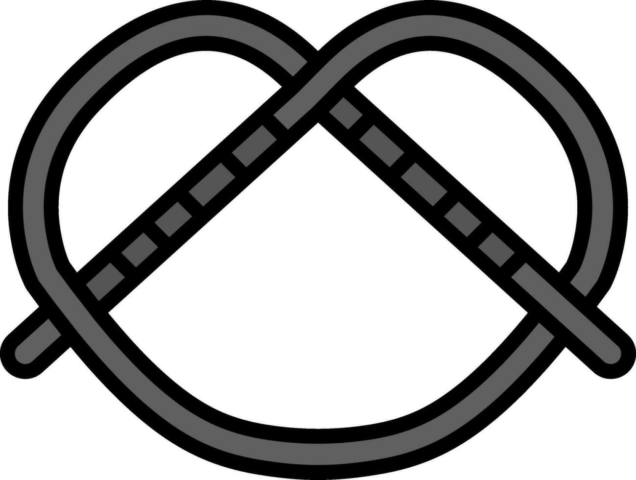 Brezel-Vektor-Symbol vektor