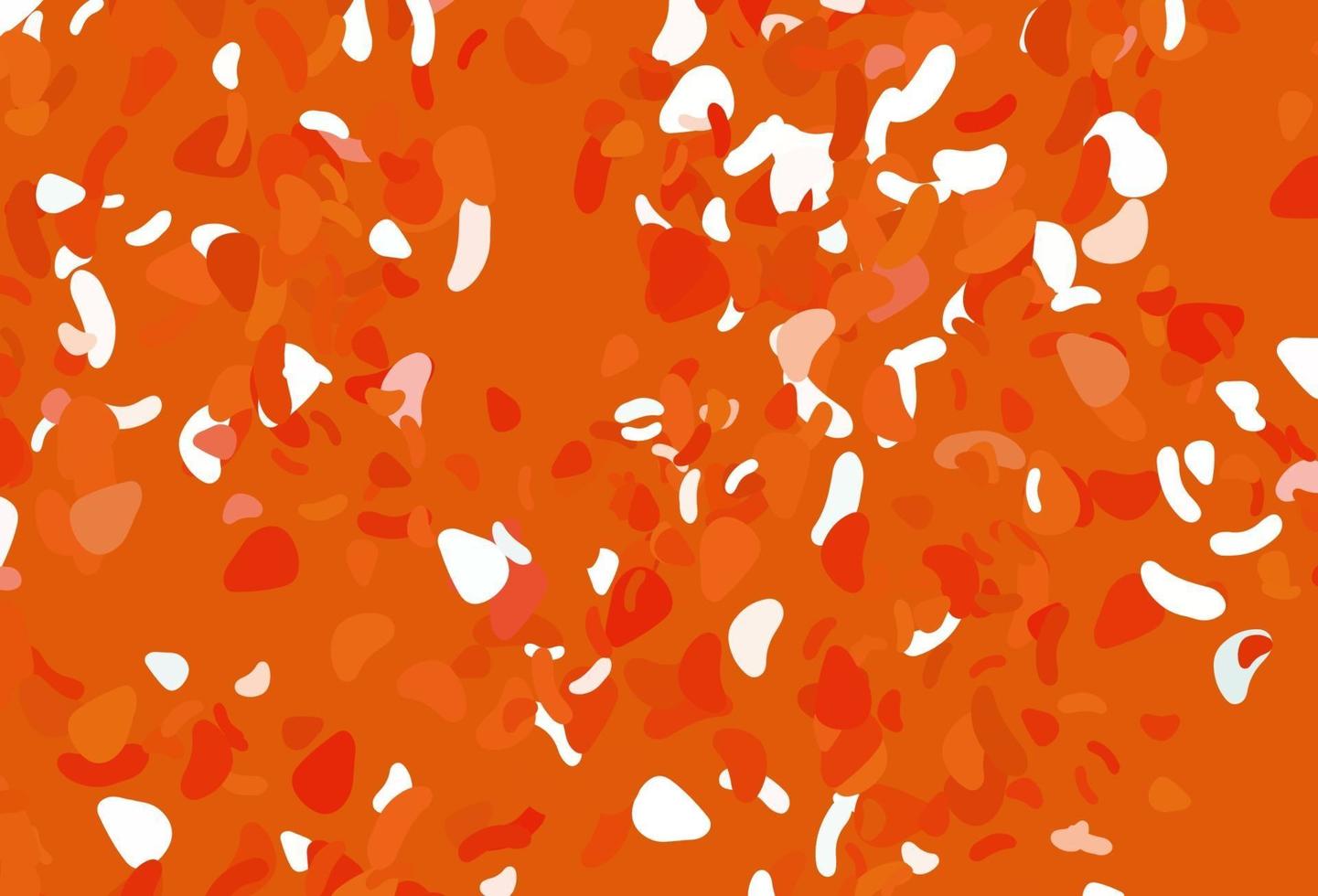 ljus orange vektor mall med memphis former.