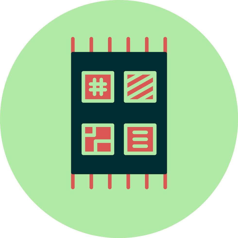 patchwork vektor ikon
