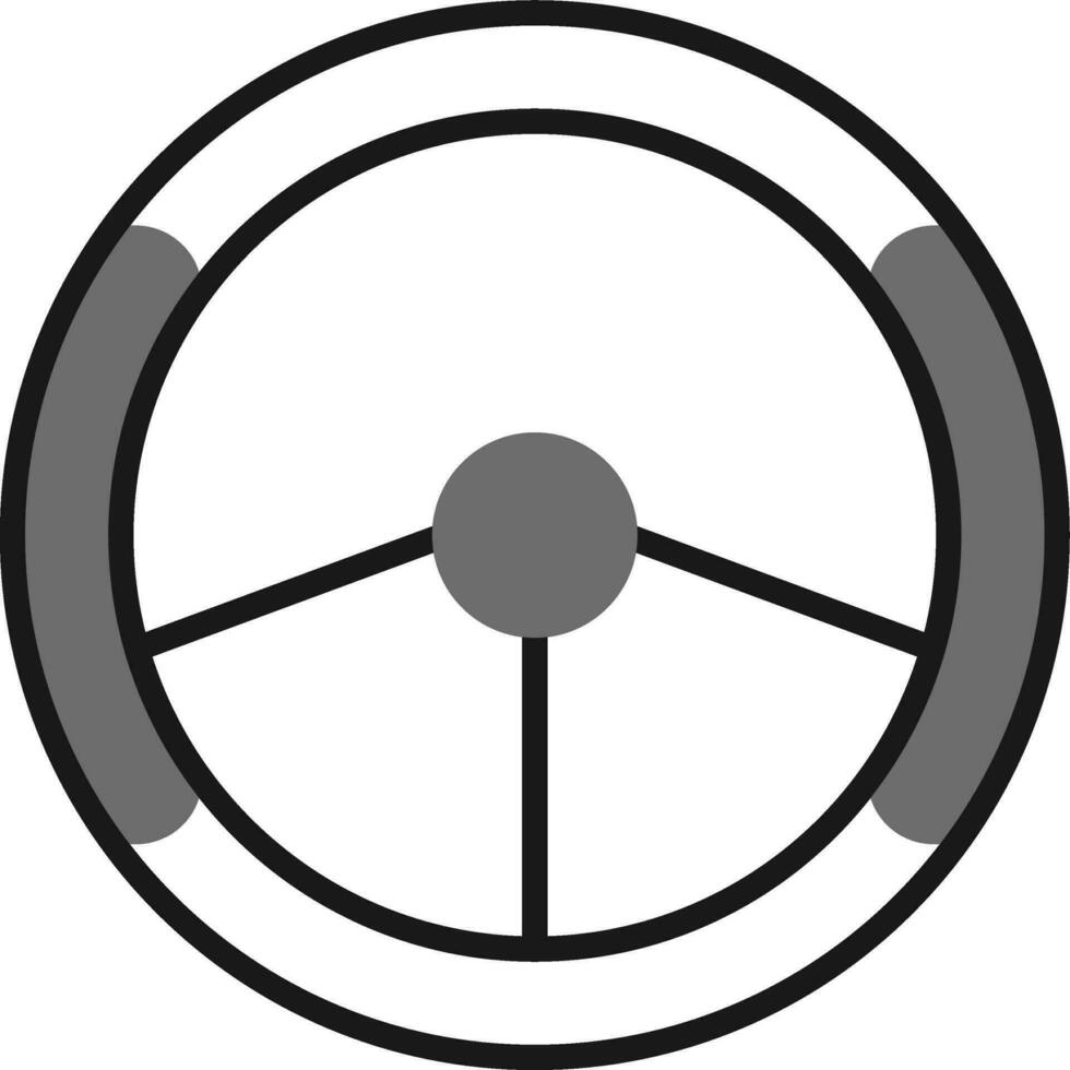 Lenkrad-Vektorsymbol vektor