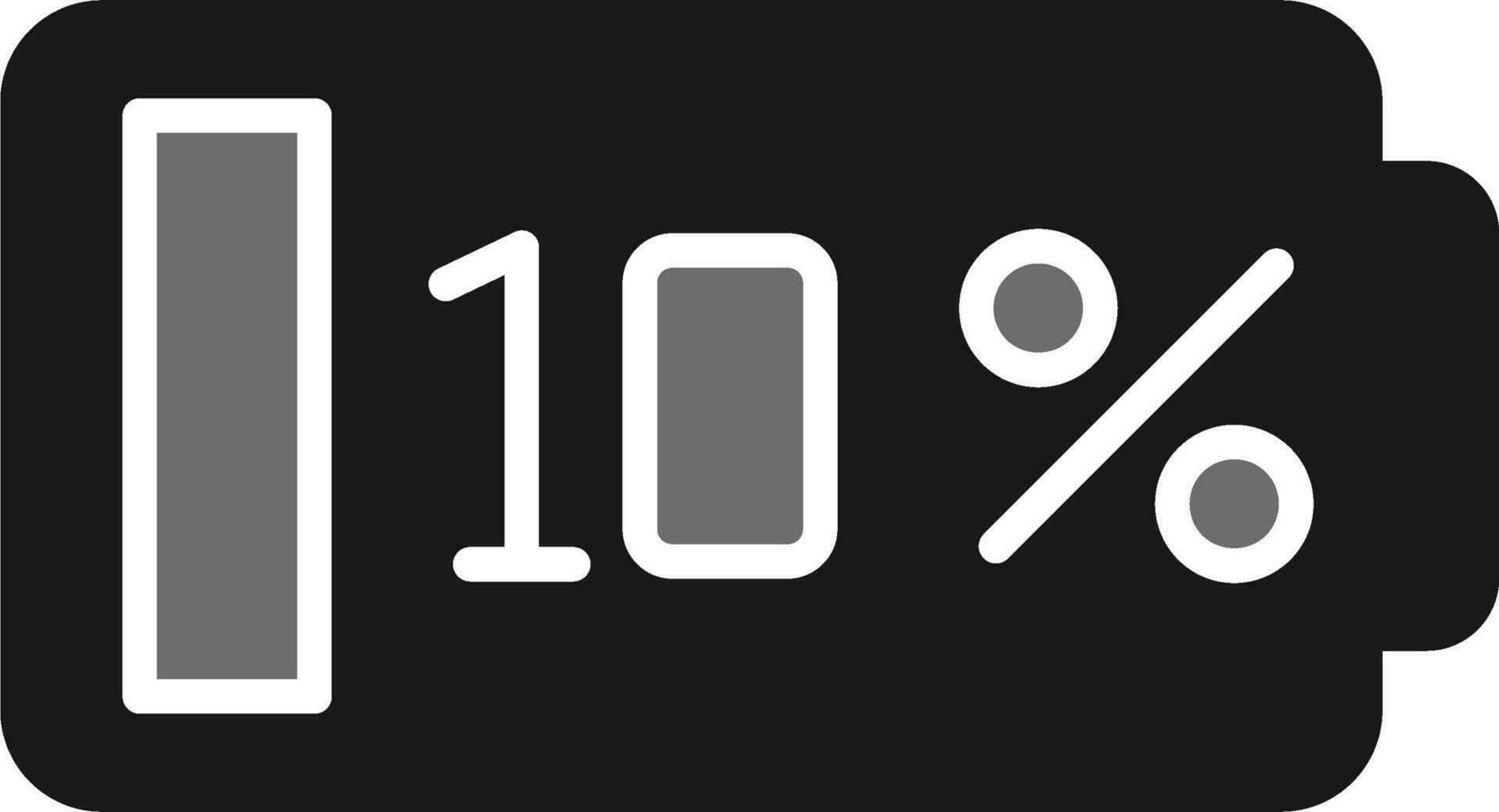 10 procent vektor ikon