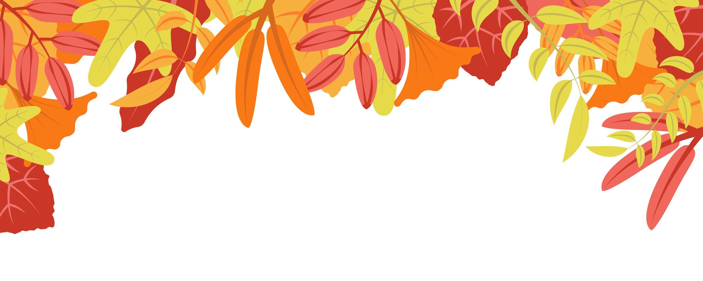 Herbstnaturhintergrund mit Blattmuster vektor