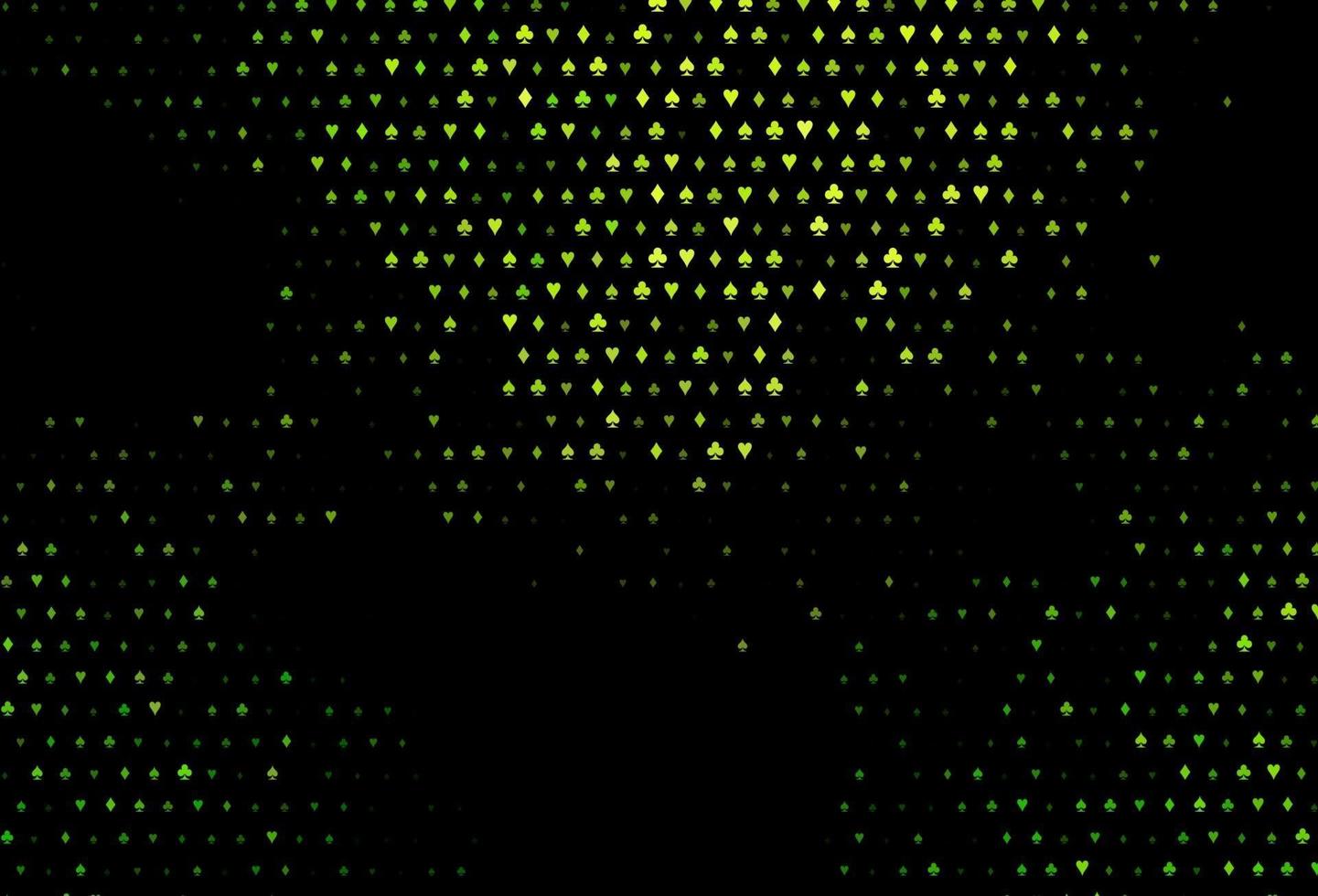 mörkgrön vektoromslag med symboler för spel. vektor