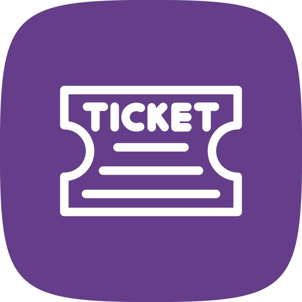 Ticket kreatives Icon-Design vektor