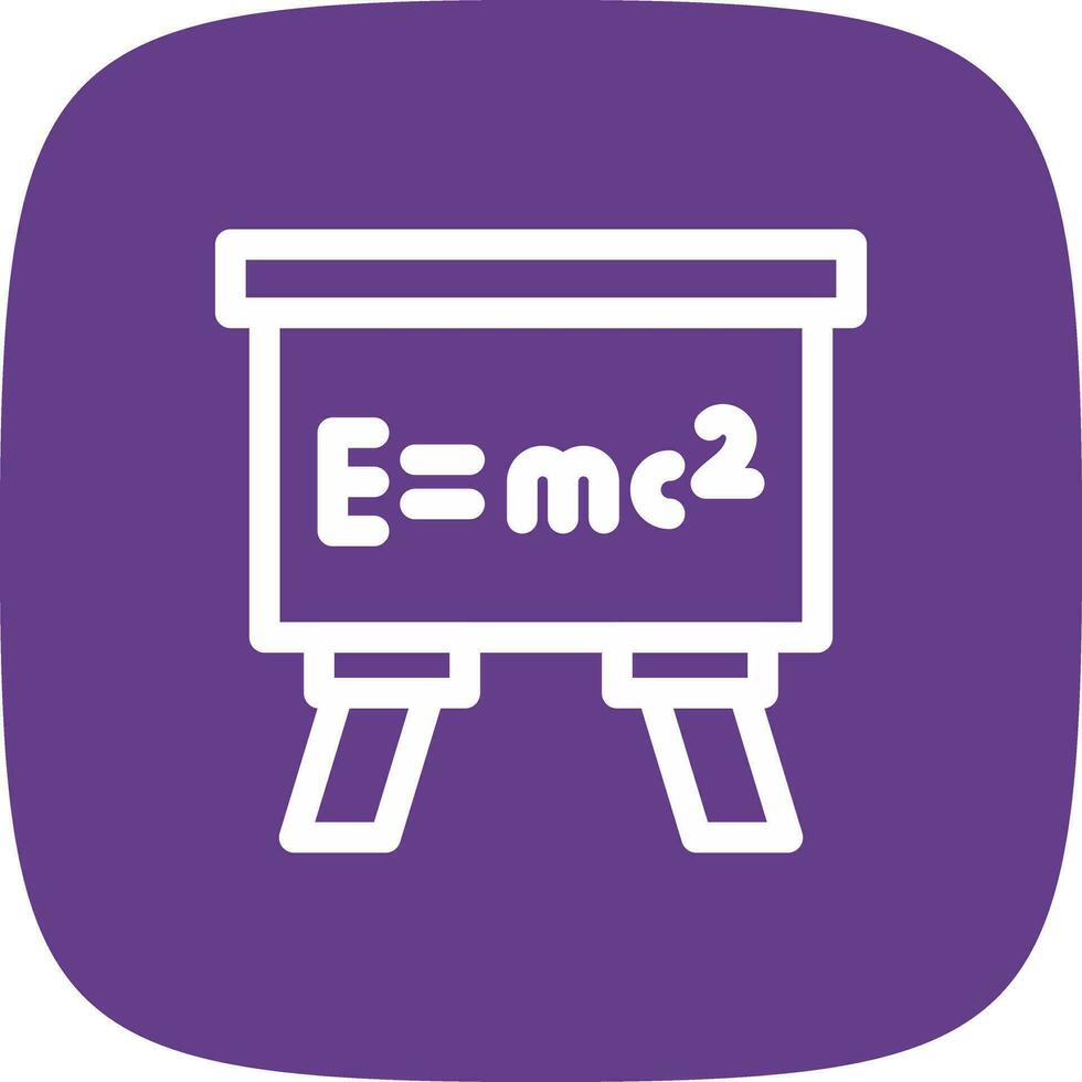 Relativitätstheorie kreatives Icon-Design vektor