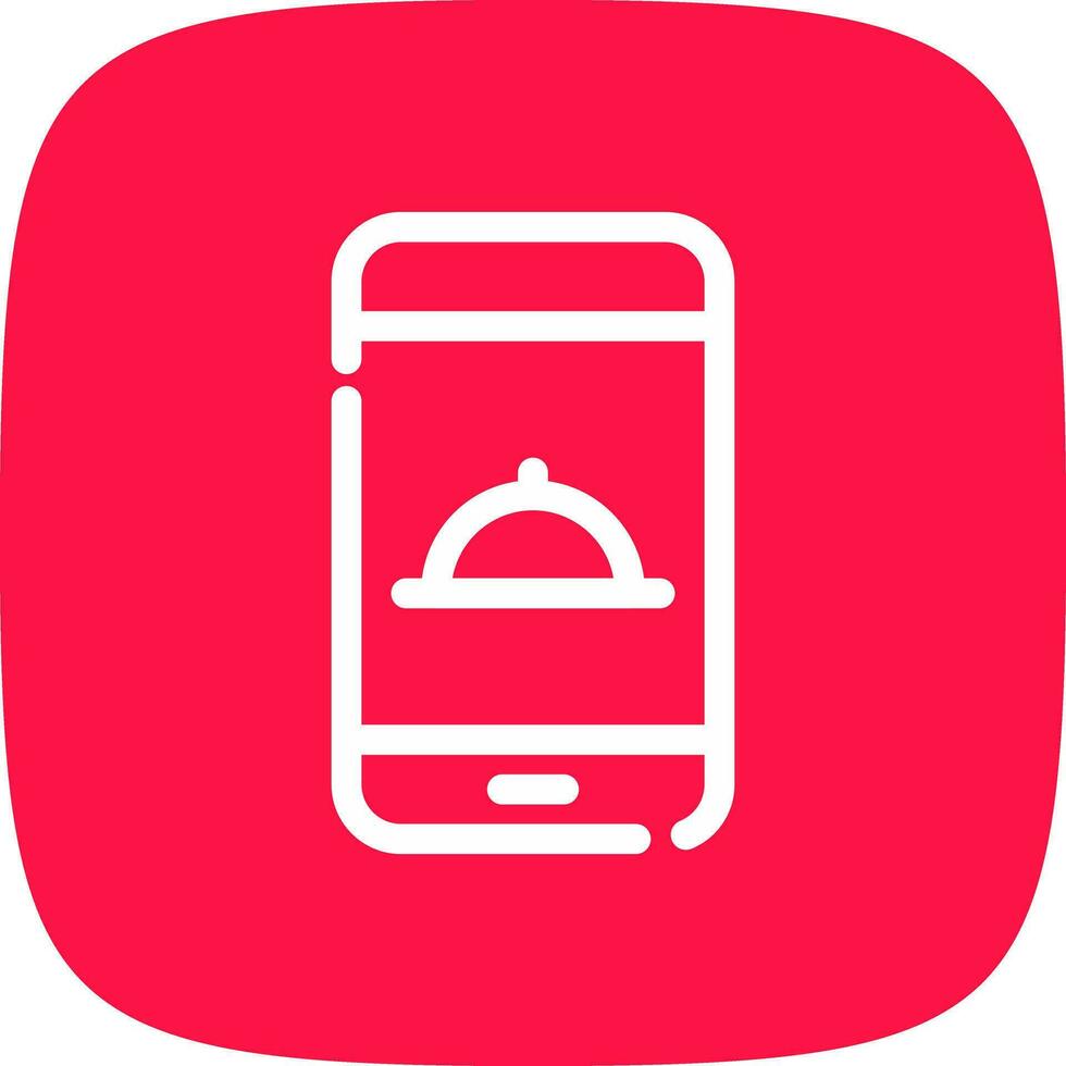 Food-App kreatives Icon-Design vektor