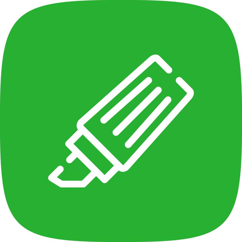 Textmarker kreatives Icon-Design vektor