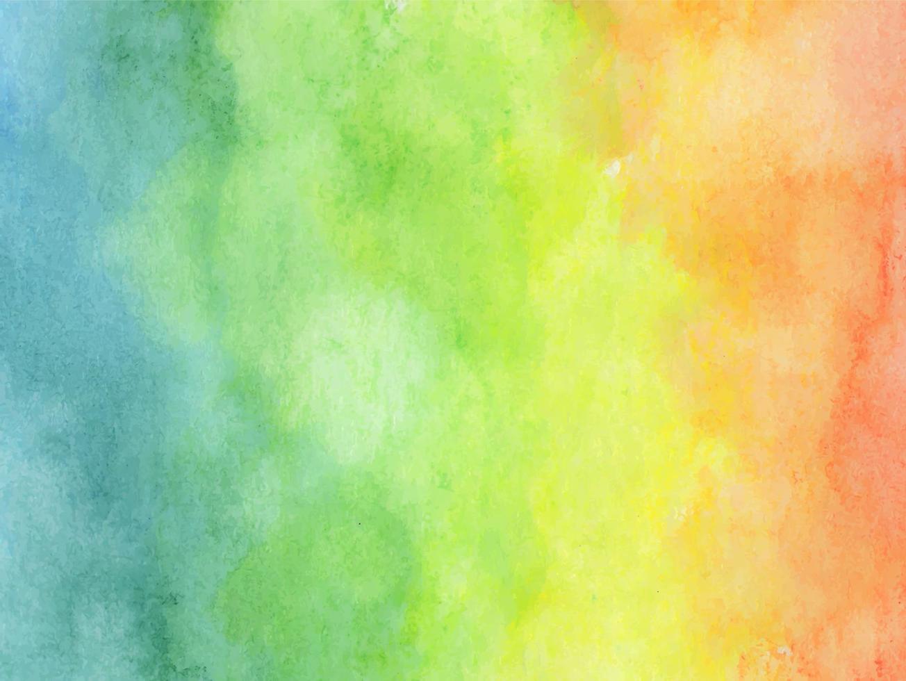 bunter Regenbogen Aquarell Hintergrund - abstrakte Textur. vektor