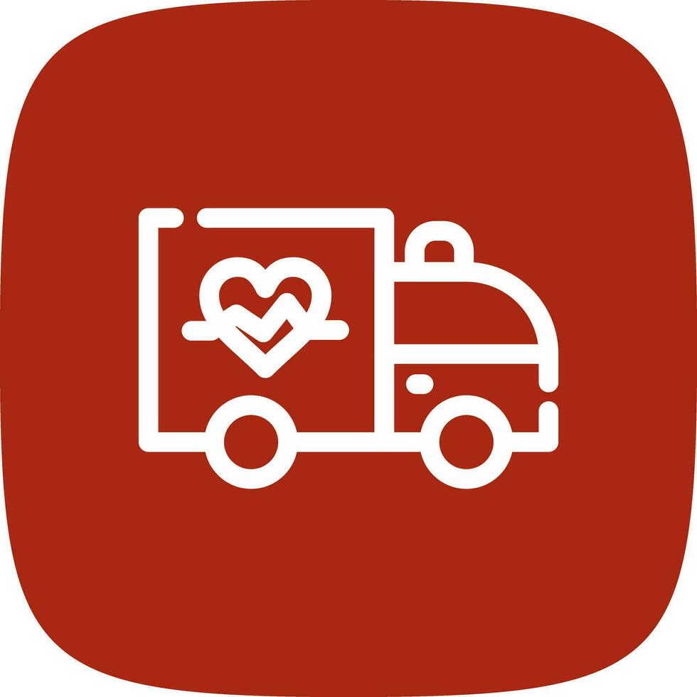 Krankenwagen kreatives Icon-Design vektor