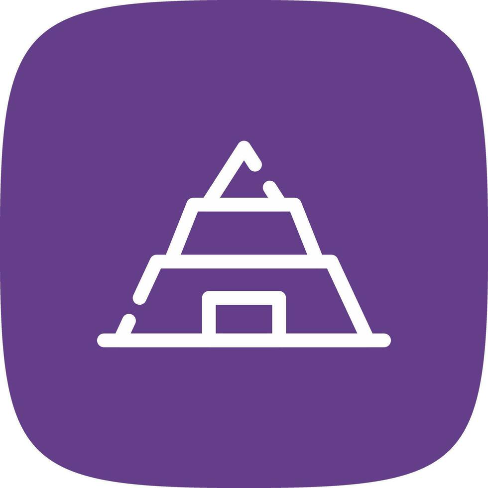 Pyramide kreatives Icon-Design vektor