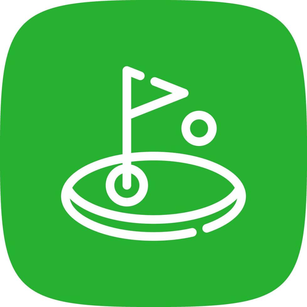 Golf kreatives Icon-Design vektor