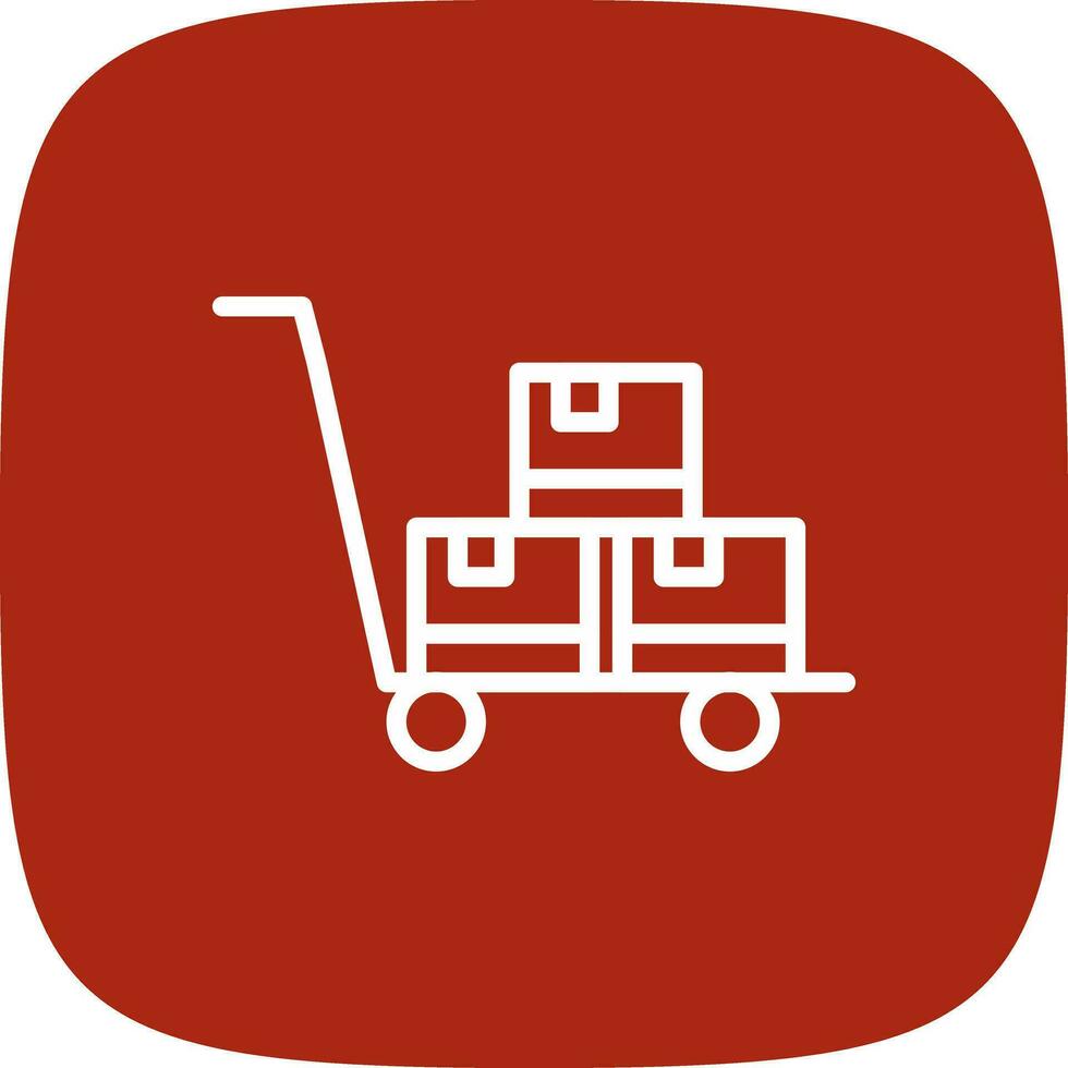 Trolley kreatives Icon-Design vektor