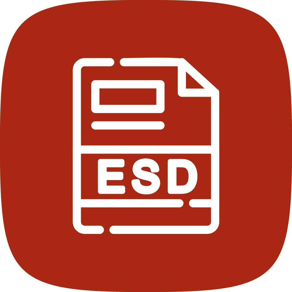 esd kreativ Symbol Design vektor