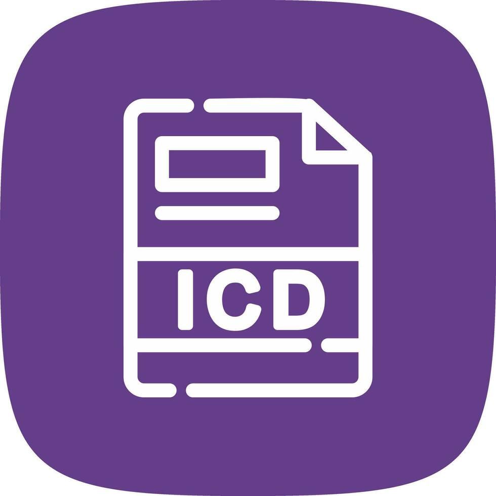 icd kreativ Symbol Design vektor