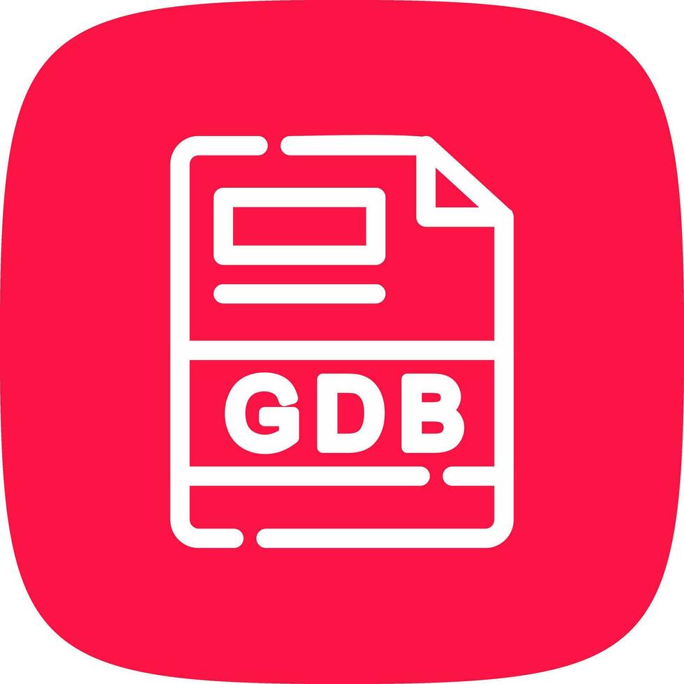 gdb kreativ Symbol Design vektor