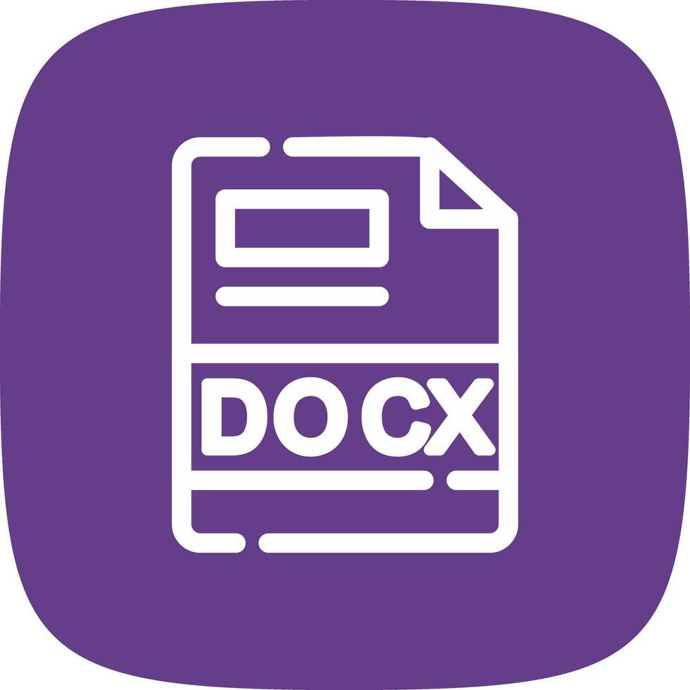 docx kreativ Symbol Design vektor