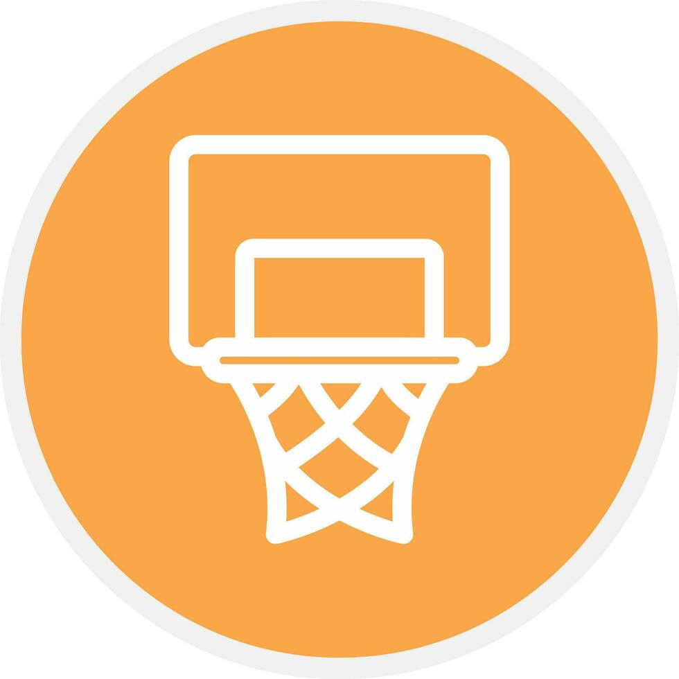 Basketballkorb kreatives Icon-Design vektor