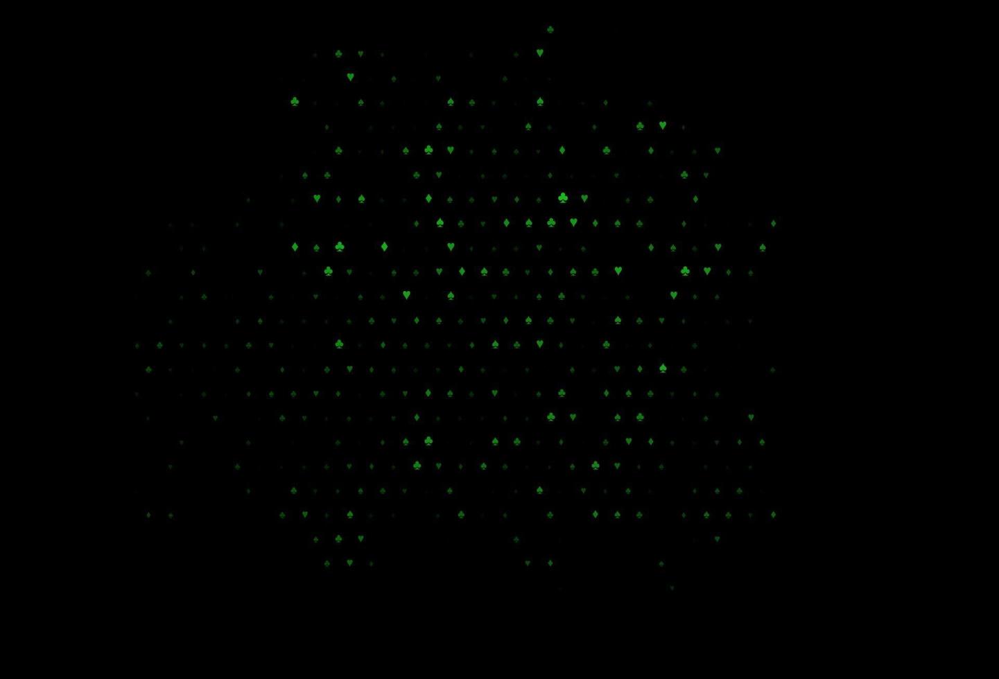 mörkgrön vektorbakgrund med kortskyltar. vektor