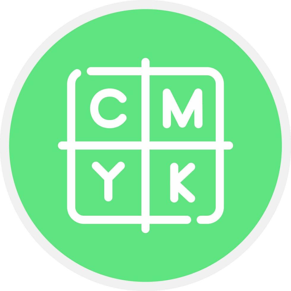 kreatives CMYK-Icon-Design vektor