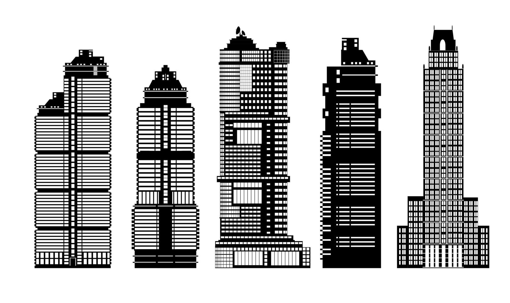 industriegebäude silhouette städtisches gebäude vektor