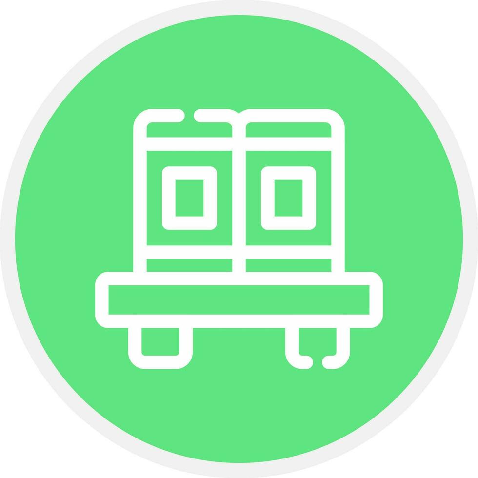 Bücherregal kreatives Icon-Design vektor