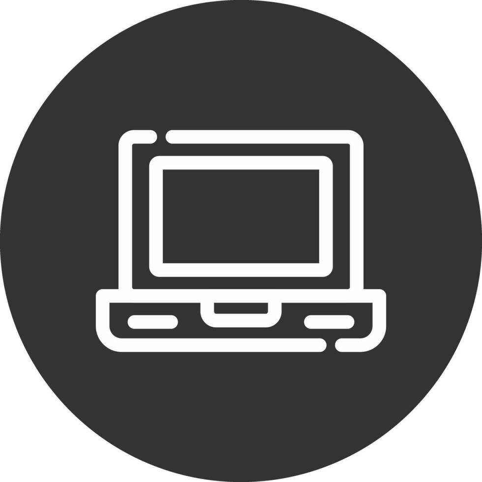 Laptop kreatives Icon-Design vektor