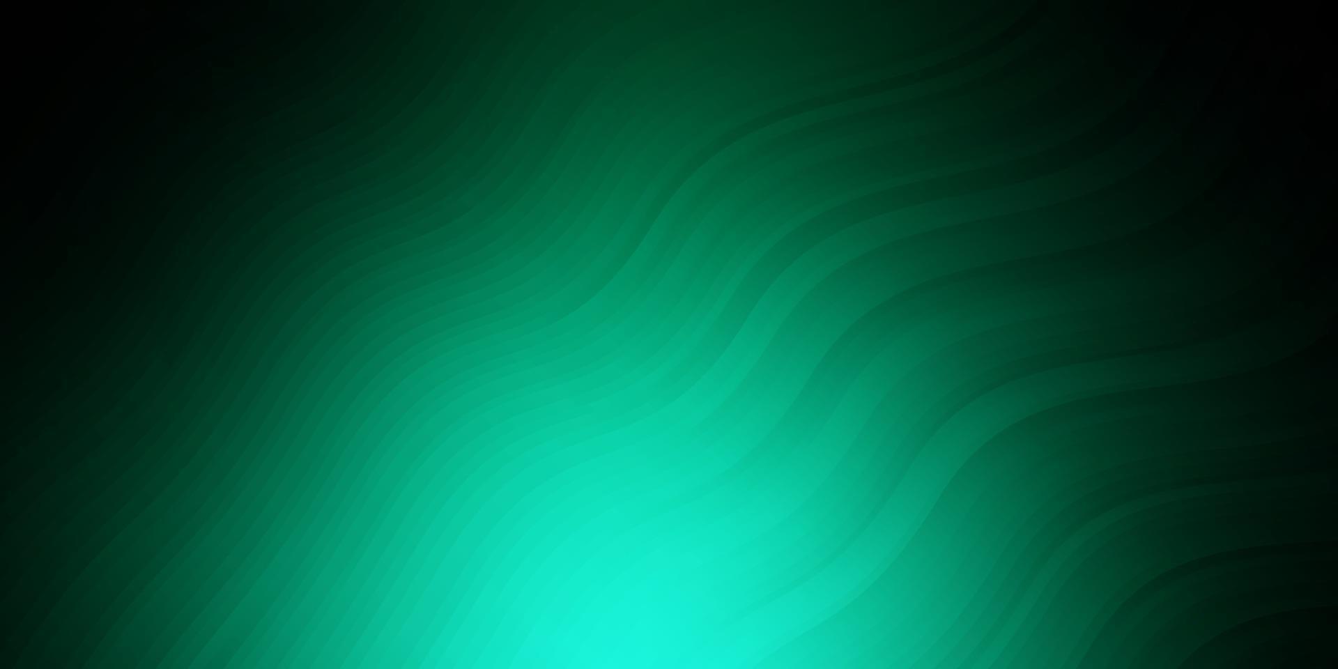 mörkgrönt vektormönster med kurvor. vektor