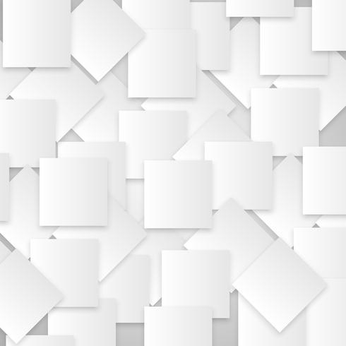 Weiße Quadrate auf grauem Hintergrund, Vektor