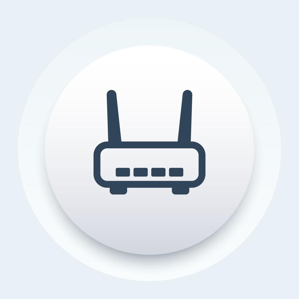 WLAN-Router, ADSL-Modemsymbol vektor