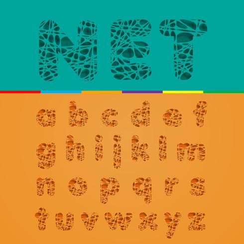 Cutout fontset, vektor