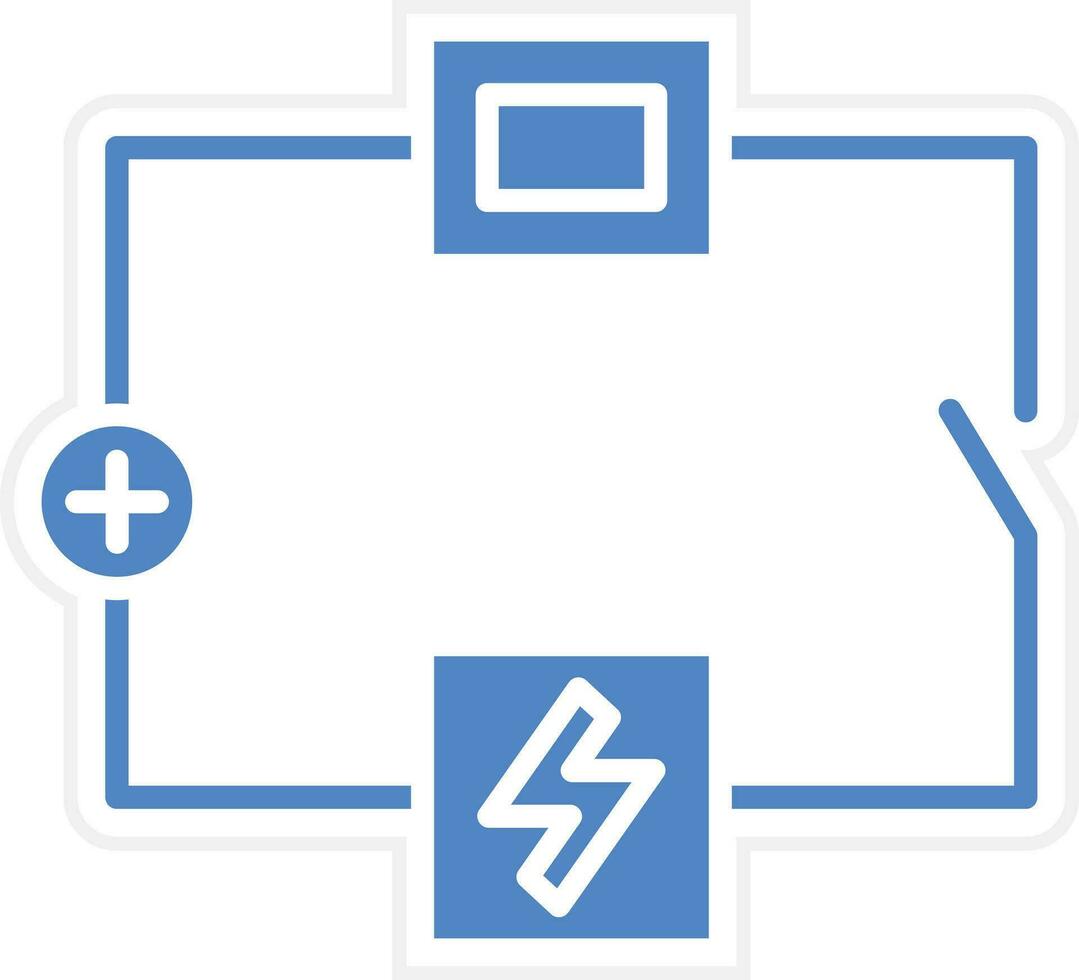 elektrisk krets vektor ikon
