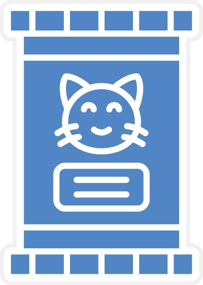 Katze Essen Vektor Symbol