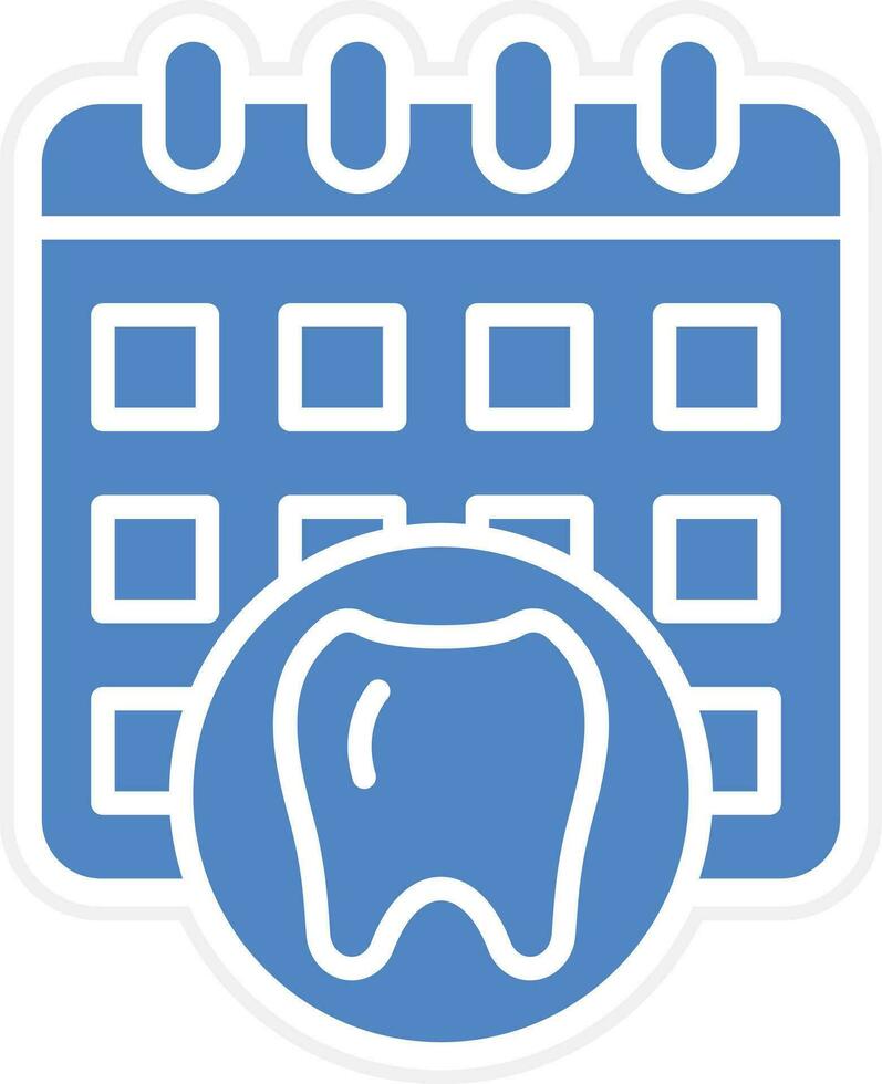 tandläkare utnämning vektor ikon
