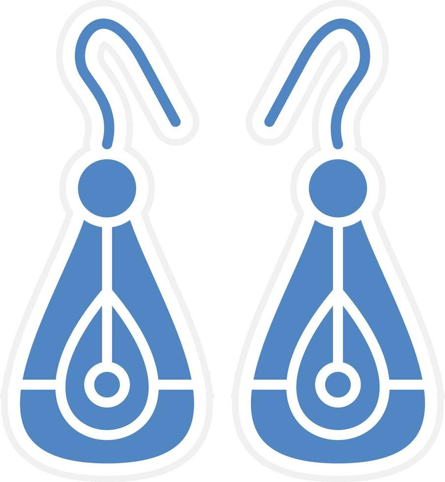 Vektorsymbol für Ohrringe vektor
