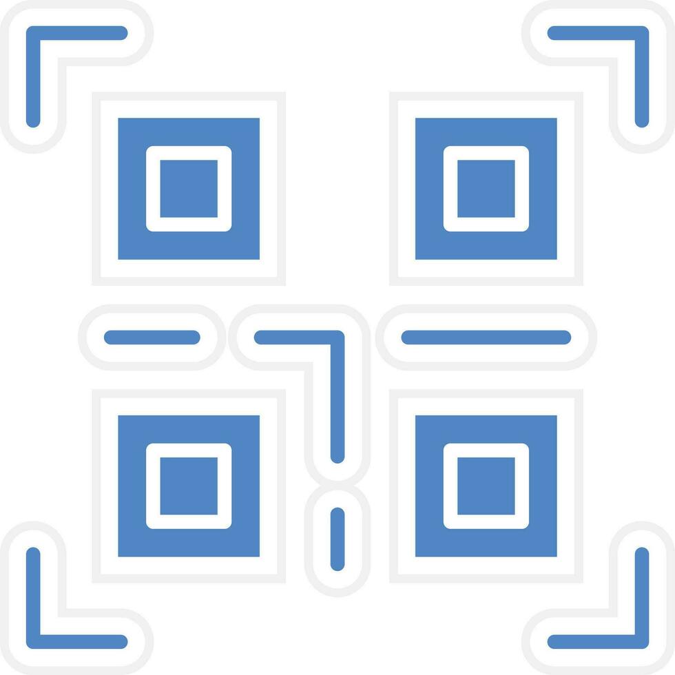 QR-Code-Vektor-Symbol vektor