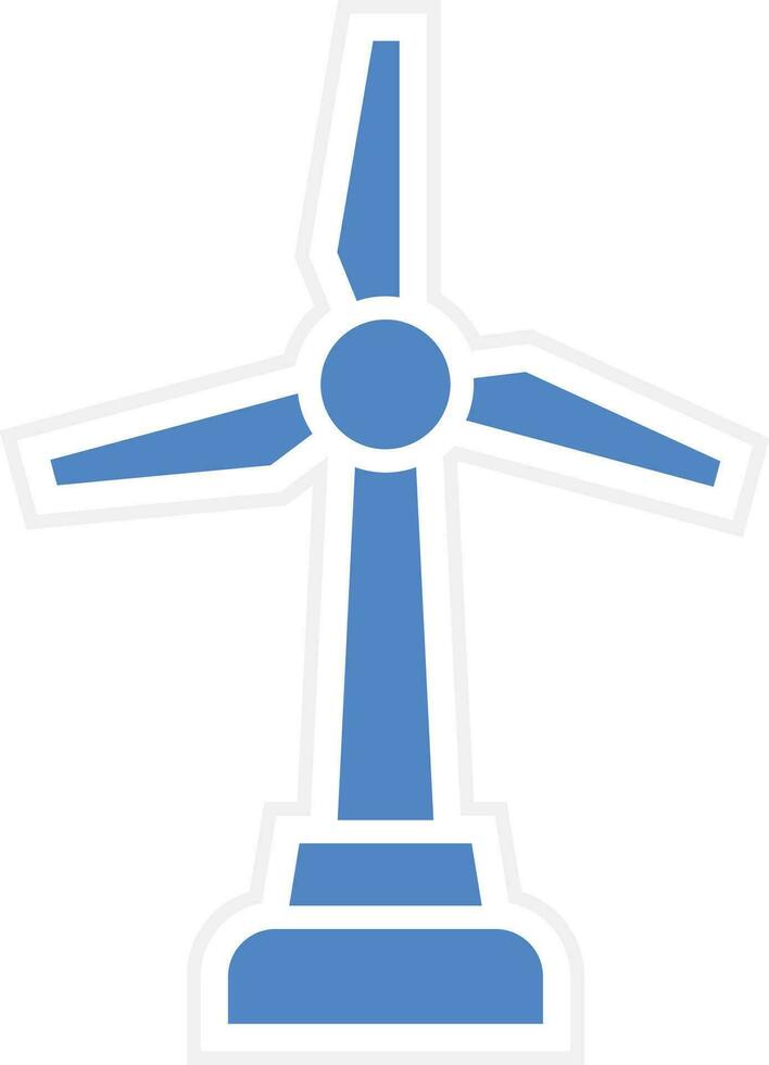 Vektorsymbol für Windkraft vektor