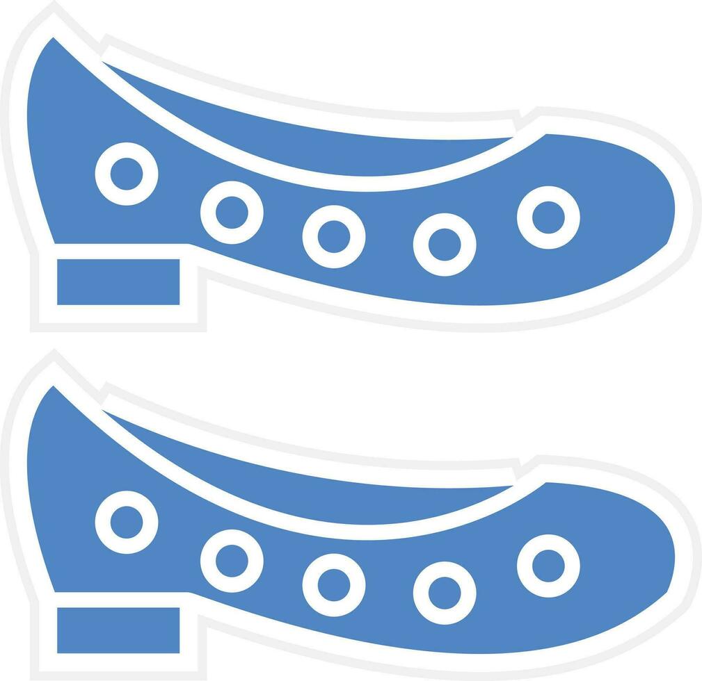 eben Schuhe Vektor Symbol