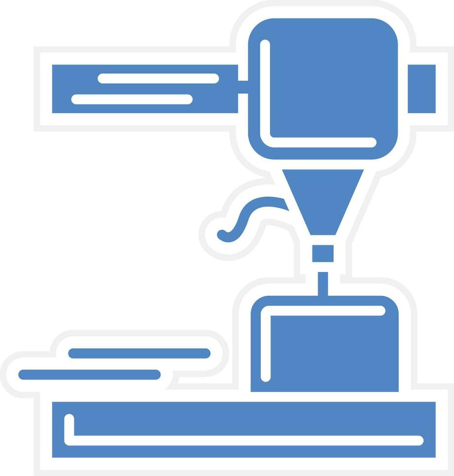 3D-Drucker-Vektorsymbol vektor