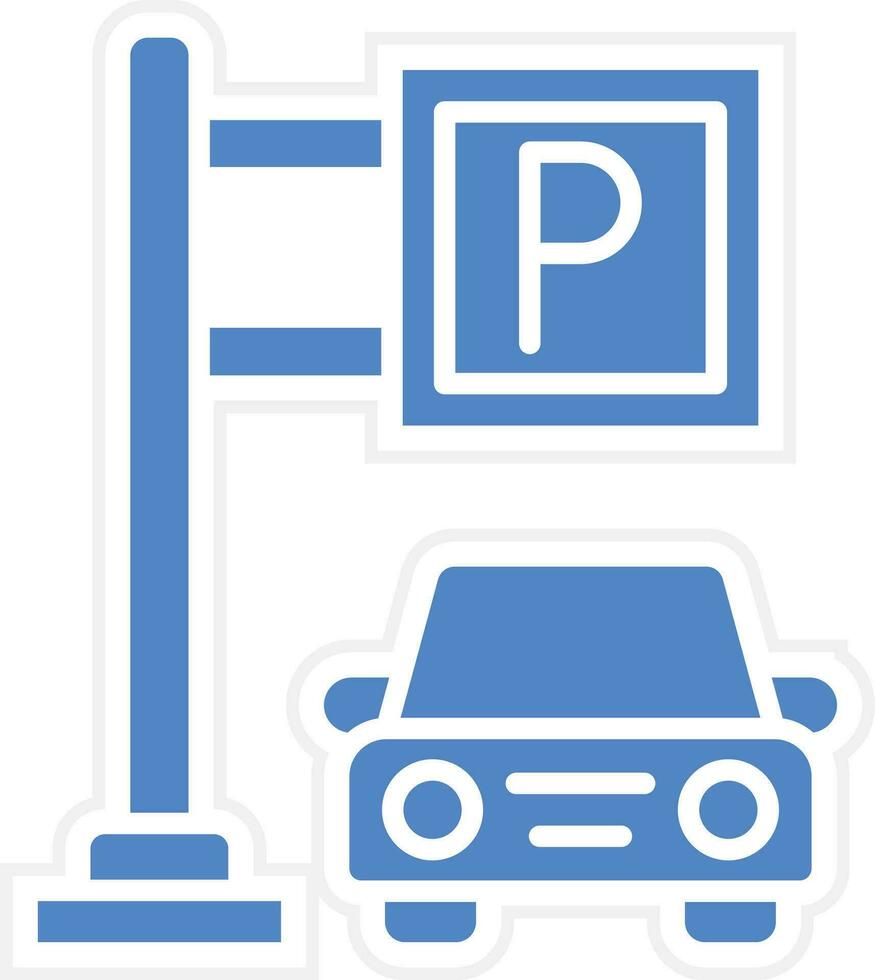 Parkplatz-Vektor-Symbol vektor