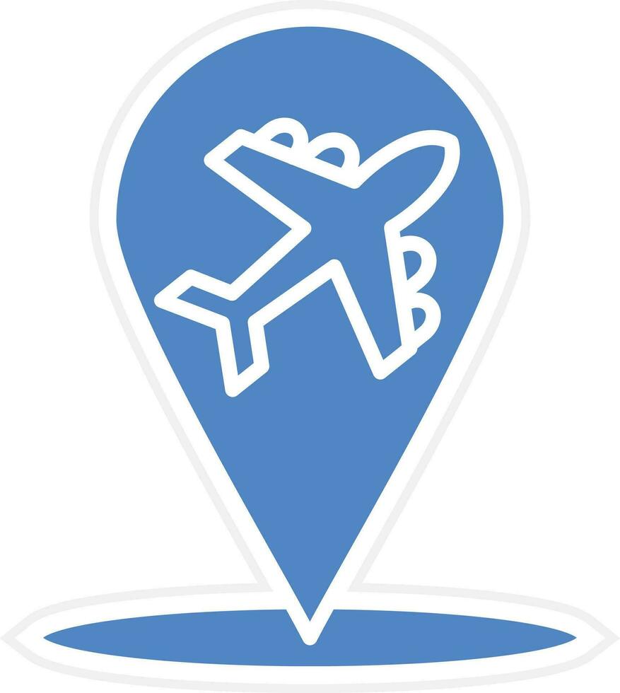 flyg plats vektor ikon